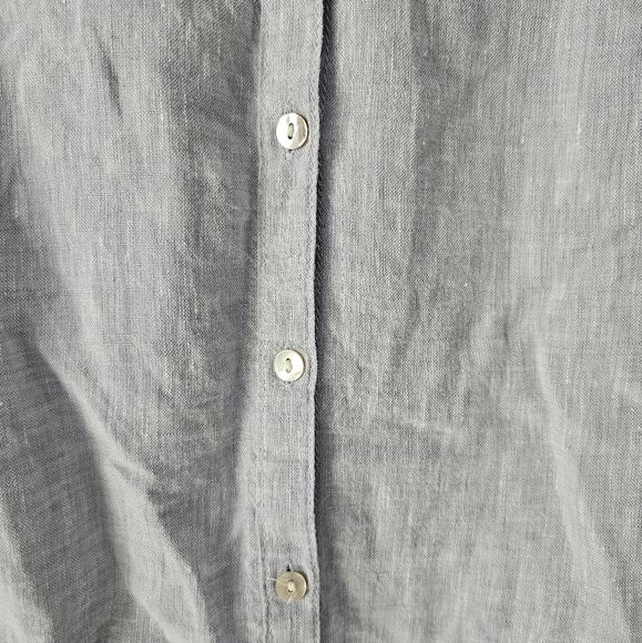 Tahari 100% linen button down tunic size 1x - Picture 2 of 8
